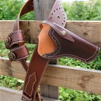 বন্দুক হোলস্টার অ্যাডজাস্টেবল বেল্ট 1911 পিস্তল হোল্ডার রিগ সাথে ডাবল ম্যাগাজিন হোল্ডার