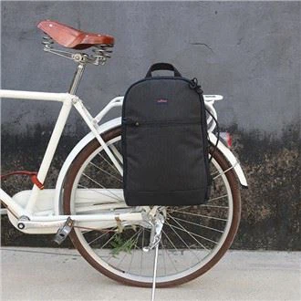 বাইক প্যানিয়ার্স ব্যাকপ্যাক ল্যাপটপ ব্যাগ - কালো